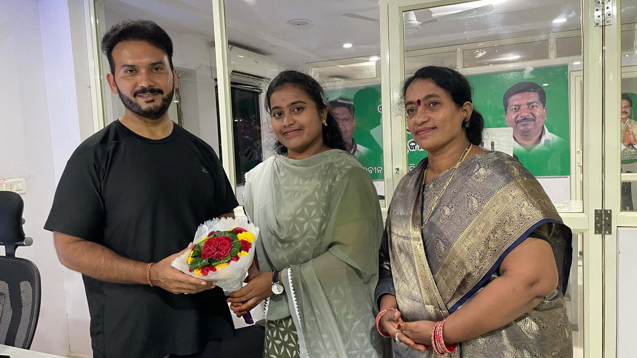 OAS Exam Cleared Candidate And Family Meet By MLA Rupesh Panigrahi