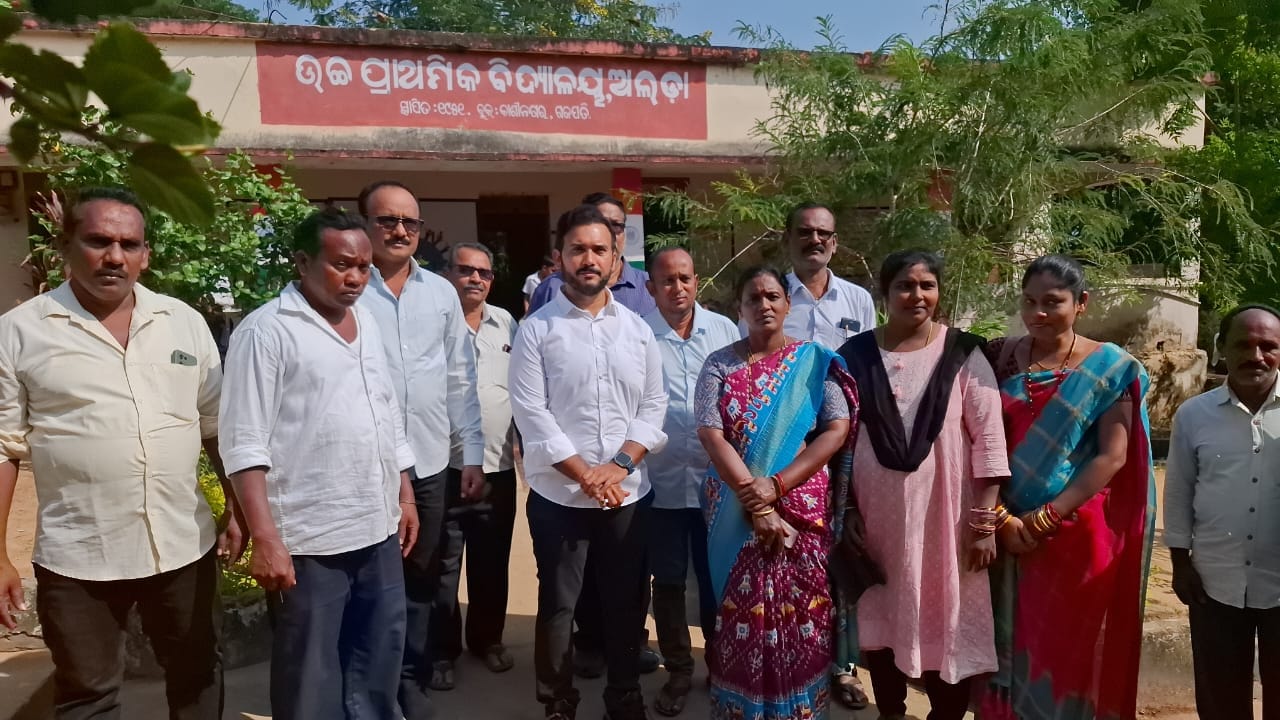 Alada School Visit by MLA Rupesh Kumar Panigrahi